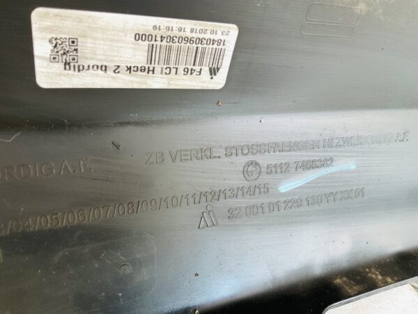 Bumper BMW 2 Serie F46 Grand Tourer 51127466382 Achterbumper 1-F10-13714R