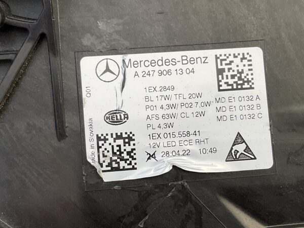 Koplamp Mercedes B Klasse W247 Facelift Multibeam Links Led A2479061304 MB-5540