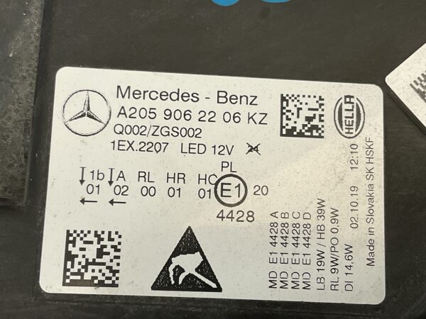 Koplamp Mercedes C Klasse W205 Facelift Full High Led A2059062206 KZ Rechts MB-5097