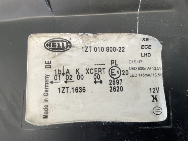 KOPLAMP MERCEDES E KLASSE W212 E350  1ZT01080022 RECHTS MB-4334