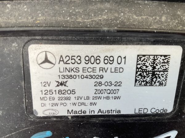 KOPLAMP MERCEDES GLC W253 HIGH LED A2539066901 LINKS MB-8359