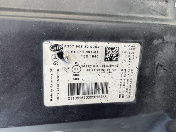 KOPLAMP MERCEDES E KLASSE W207 COUPE CABRIO ILS A2079063900KZ LINKS MB-8449