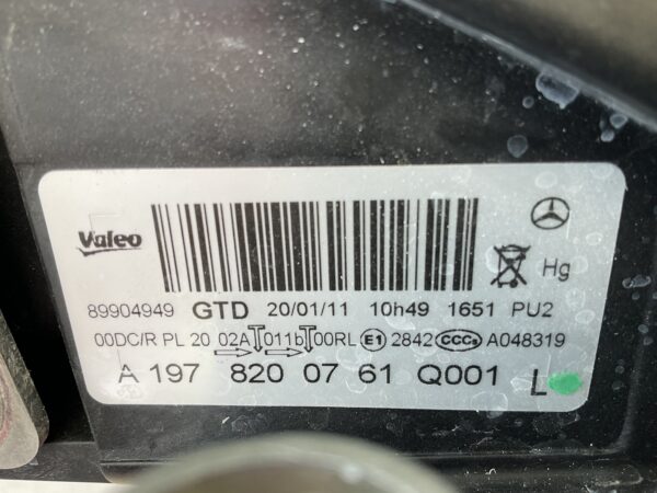 KOPLAMP MERCEDES SLS AMG LED 1978200761 LINKS MB-5471