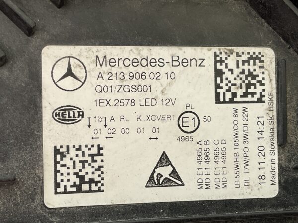 KOPLAMP MERCEDES E KLASSE W213 FACELIFT MULTIBEAM A2139060210  RECHTS MB-8011