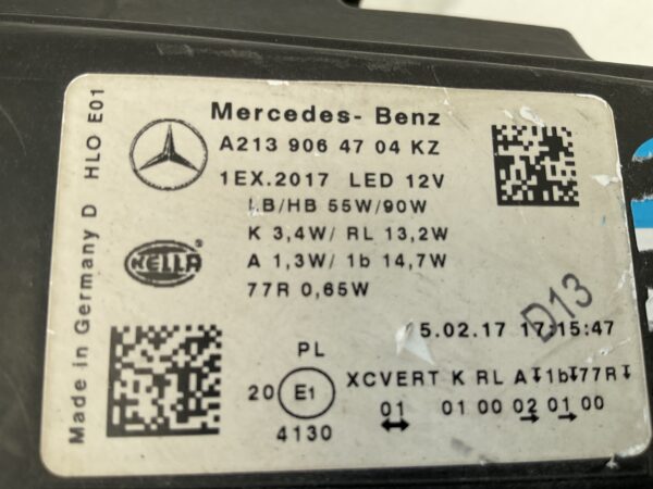 KOPLAMP MERCEDES E KLASSE W213 MULTIBEAM LED A2139064704KZ LINKS MB-4722