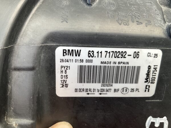 KOPLAMP BMW 1 SERIE E87 E82 E81 63117170292-06 89317541 RECHTS BM-8072