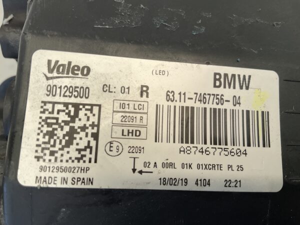 KOPLAMP BMW I3 ADAPTIVE LED 63117467756 04  RECHTS BM-4992