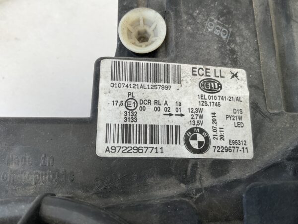 KOPLAMP BMW 1 SERIE F20 F21 XENON 722967711 LINKS BM-5382