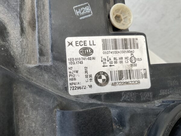 KOPLAMP BMW 1 SERIE F20 F21 HALOGEEN 7229672 -08 RECHTS BM-8501