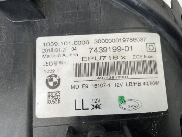 KOPLAMP BMW 5 SERIE G30 G31 LED 7439199-01 LINKS BM-5646