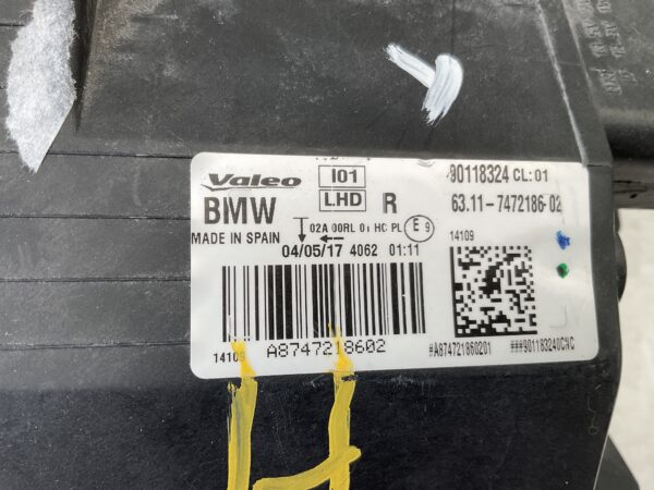 KOPLAMP BMW I3 ADAPTIVE LED 63117472186 02  RECHTS BM-8095