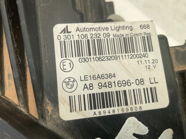 KOPLAMP BMW 3 SERIE G20 G21 LED A89481696-08 LE16A6384 RECHTS BM-8348