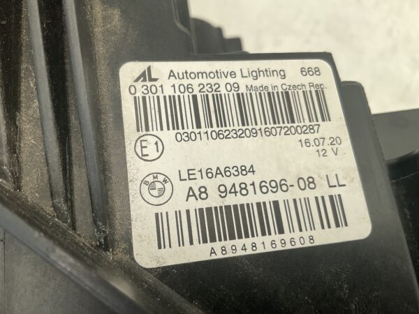 KOPLAMP BMW 3 SERIE G20 G21 LED A89481696-08 LE16A6384 RECHTS BM-4874