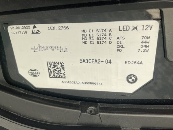 KOPLAMP BMW IX IX20 M6 M60 LASER FULL 5A3CEA2-04 RECHTS BM-5294