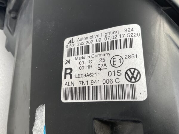 KOPLAMP VOLKSWAGEN SHARAN 7N HALOGEEN 7N1941006 C RECHTS VW-4900