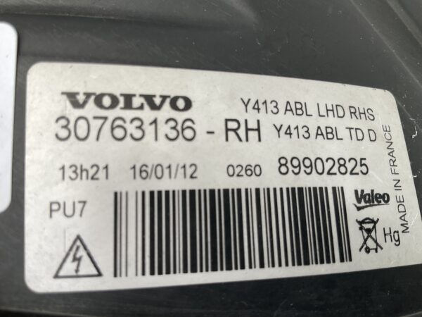 KOPLAMP VOLVO XC60 XENON 30763136  RECHTS VO-4620