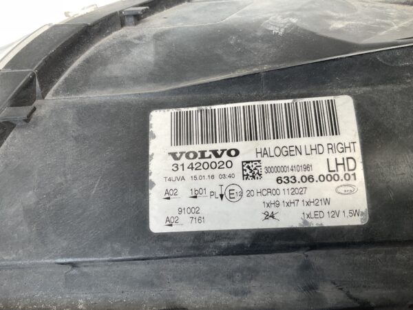 KOPLAMP VOLVO S70 S80 31420020 RECHTS VO-4981
