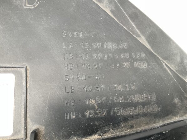 KOPLAMP V90 S90 FULL LED 32228677 RECHTS VO-4670