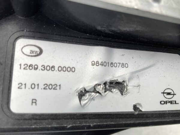 KOPLAMP OPEL ASTRA K 22-23 FULL LED LUX 9840160780 RECHTS OP-3654