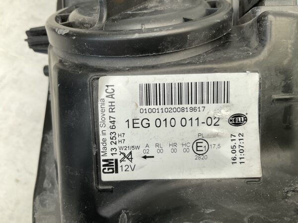KOPLAMP OPEL ASTRA J H7 HALOGEEN 1EG01001102 RECHTS OP-5024