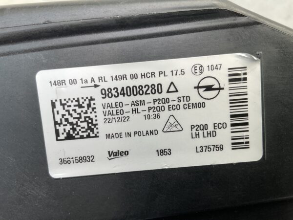 KOPLAMP OPEL MOKKA B FULL LED 9834008280 LINKS OP-4884