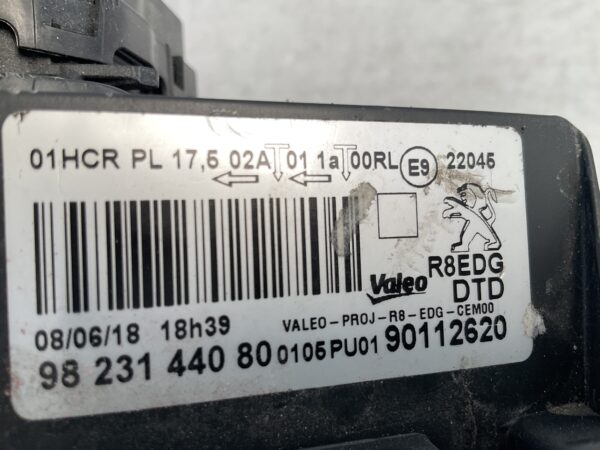 KOPLAMP PEUGEOT 508 LED 9823144080 90112620 RECHTS PE-4496