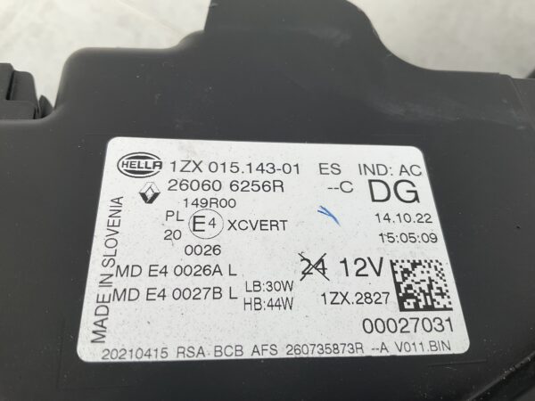 KOPLAMP RENAULT MEGAN 5 E-TECH LED 260606256R RE-4821