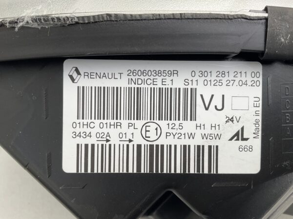 KOPLAMP RENAULT CAPTUR 260603859R LINKS RE-5561
