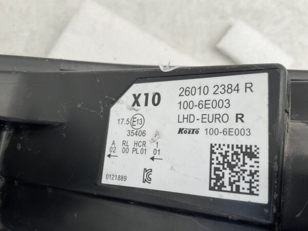 KOPLAMP RENAULT ZOE PURE VISION 260102384R RECHTS RE-5400