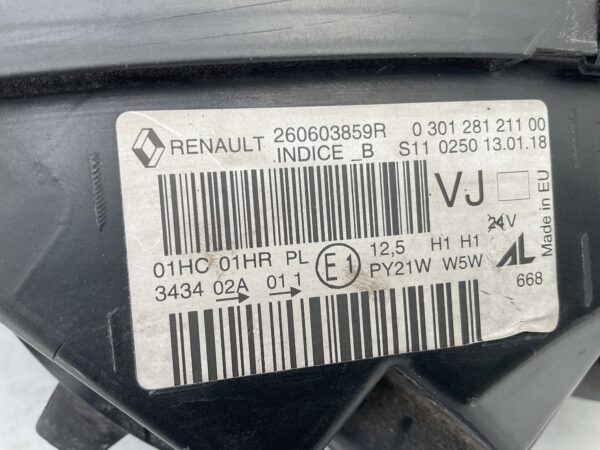 KOPLAMP RENAULT CAPTUR 260603859R LINKS RE-4608