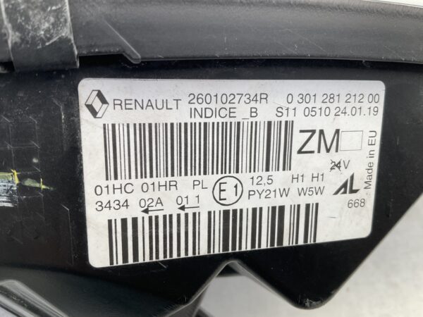 KOPLAMP RENAULT CAPTUR J5 H5 13-17 260102734R RECHTS RE-4898