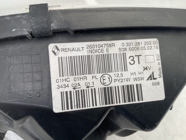 KOPLAMP RENAULT CAPTUR 260104758R RECHTS RE-4542