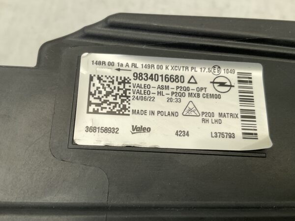 KOPLAMP OPEL MOKKA 2 FULLLED ILUX MATRIX 9834016680 LINKS OP-4886