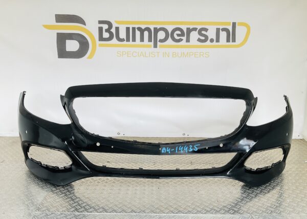 Bumper Mercedes C Klasse W205 Normaal 6xpdc 2014-2017 A2058850125 Voorbumper 1-A4-14435
