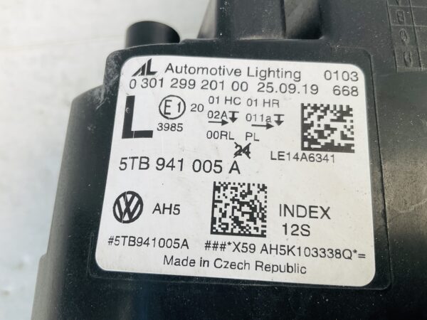 KOPLAMP VOLKSWAGEN 2 II TOURAN T5B 15- 5TB941005A LINKS VW-4449