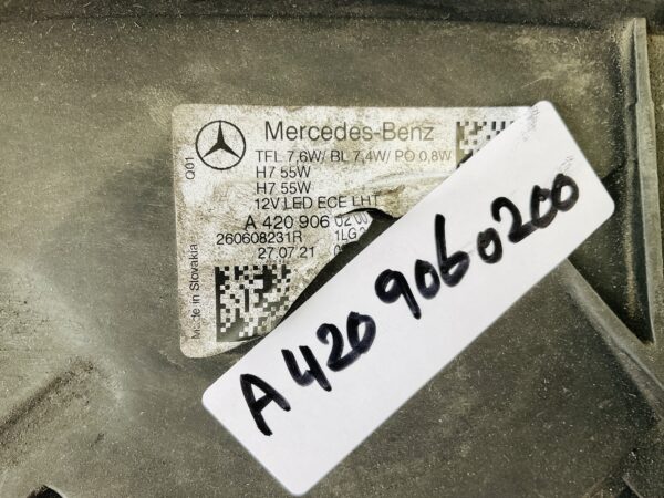 KOPLAMP MERCEDES B KLASSE W420 CITAN A4209060200 LINKS MB-4465