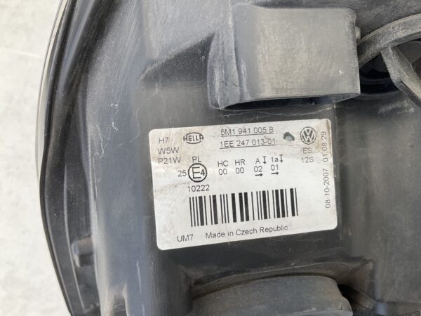 KOPLAMP VOLKSWAGEN GOLF PLUS HALOGEEN 5M1941005B LINKS VW-5309