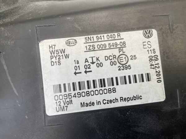 KOPLAMP VOLKSWAGEN TIGUAN 5N1 5N1941040R RECHTS VW-5444