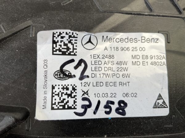 KOPLAMP MERCEDES CLA W118 LED PERFORMANCE A1189062500 LINKS MB-4472
