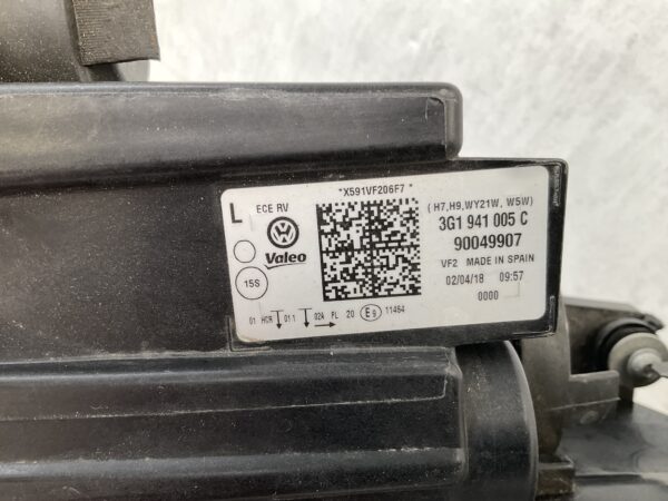 KOPLAMP VOLKSWAGEN PASSAT B8 3G HALOGEEN 3G1941005C LINKS VW-4505