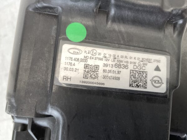 KOPLAMP OPEL INSIGNIA B FACELIFT FULL LED 39136836 RECHTS OP-4510