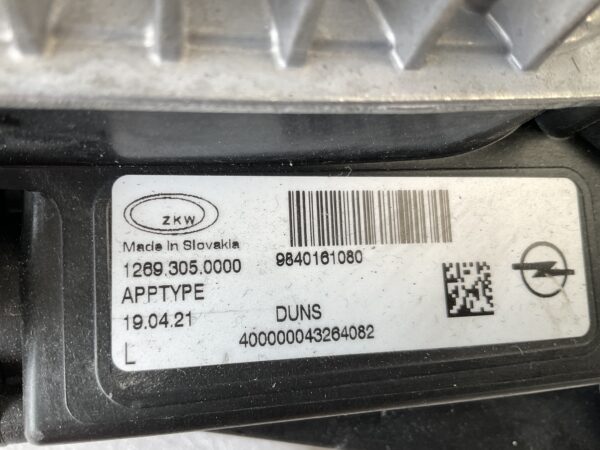 KOPLAMP OPEL ASTRA K 5 22-23 FULL LED 9840161080 LINKS OP-4517