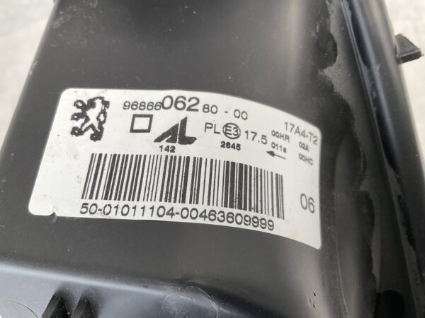 KOPLAMP PEUGEOT 206 9686606280 RECHTS PE-4523