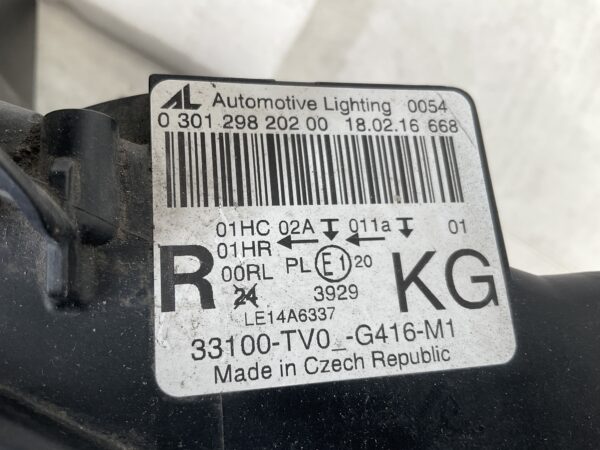 KOPLAMP HONDA CIVIC IX FK LED 33100-TV0 RECHTS HO-4542