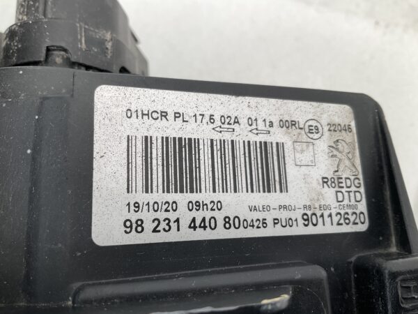 KOPLAMP PEUGEOT 508 LED 9823144080 RECHTS PE-4533