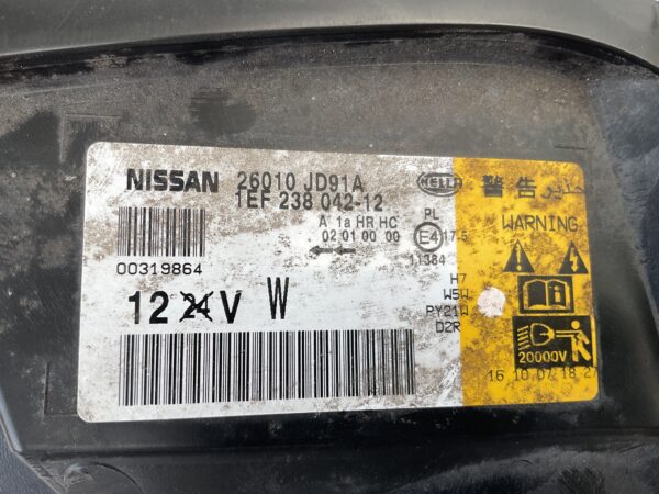 KOPLAMP NISSAN QASHQAI 2 26010JD91A RECHTS NI-4543