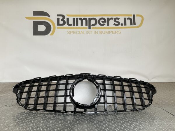 Grill Mercedes C Klasse W205 Facelift 17-21 Panamericana GT Camera Zwart Grille W205-FL