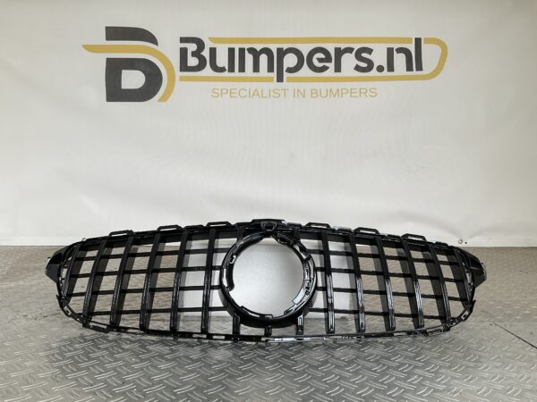 GT Panamericana Grill Mercedes C Klasse W205 Facelift 17-21 Camera Zwart Grille W205-FL