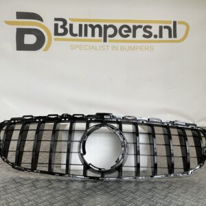 Grill Mercedes C Klasse W205 Facelift 17-21 Panamericana GT Grille Zwart  W205-FL