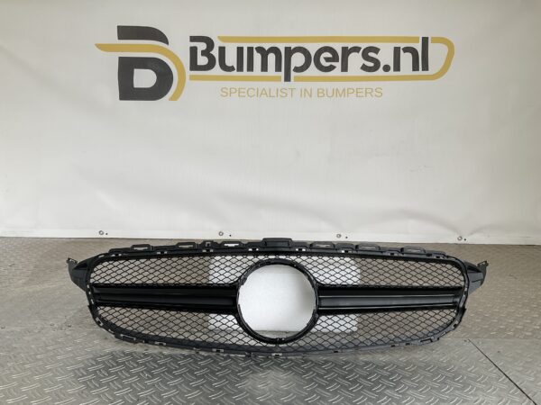 Grill Mercedes W205 C Klasse C43 Hoogglans AMG-line AMG Look Zwart Grille W205-C43
